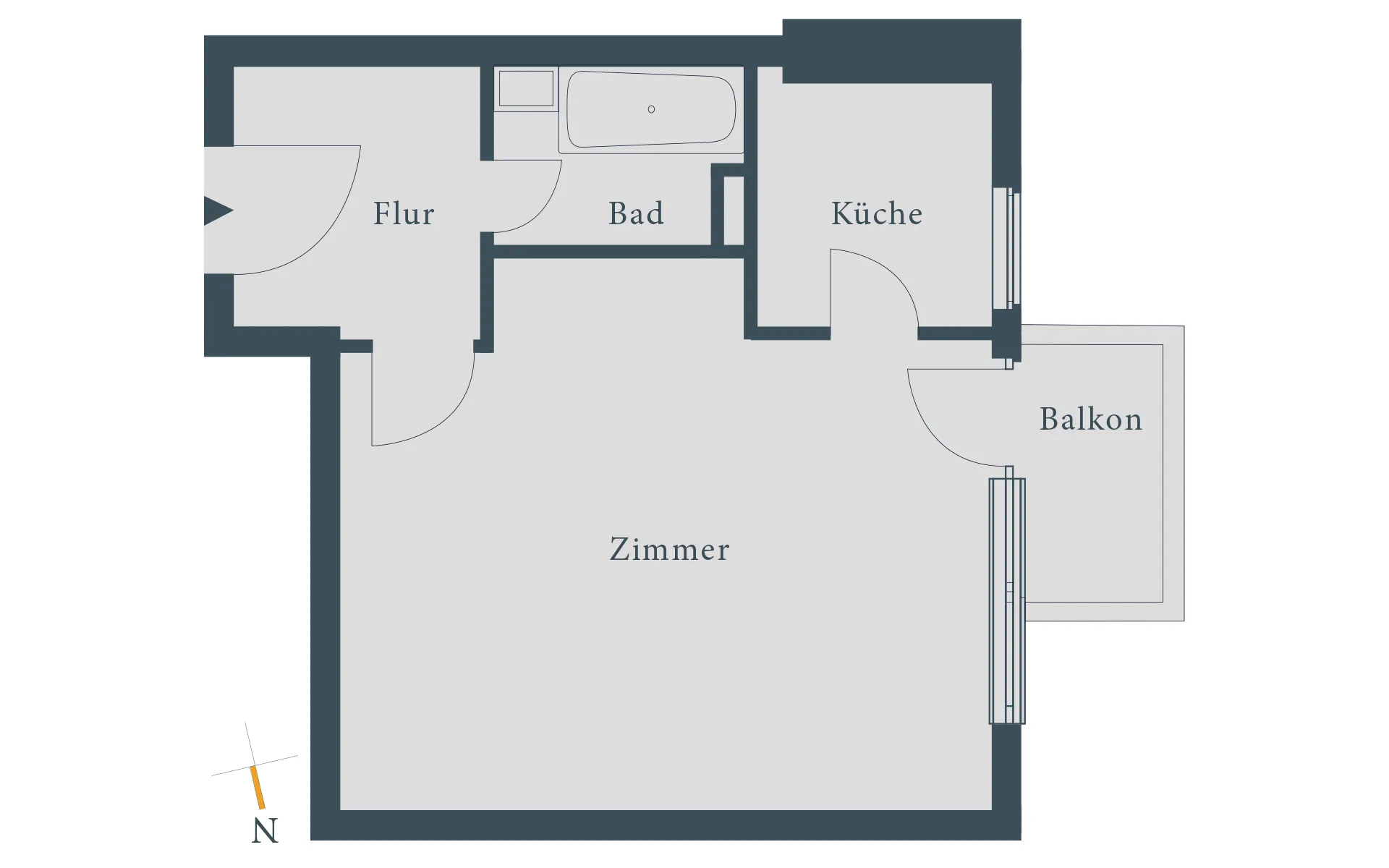 Grundriss WE 15 Kienhorststraße 86 Berlin