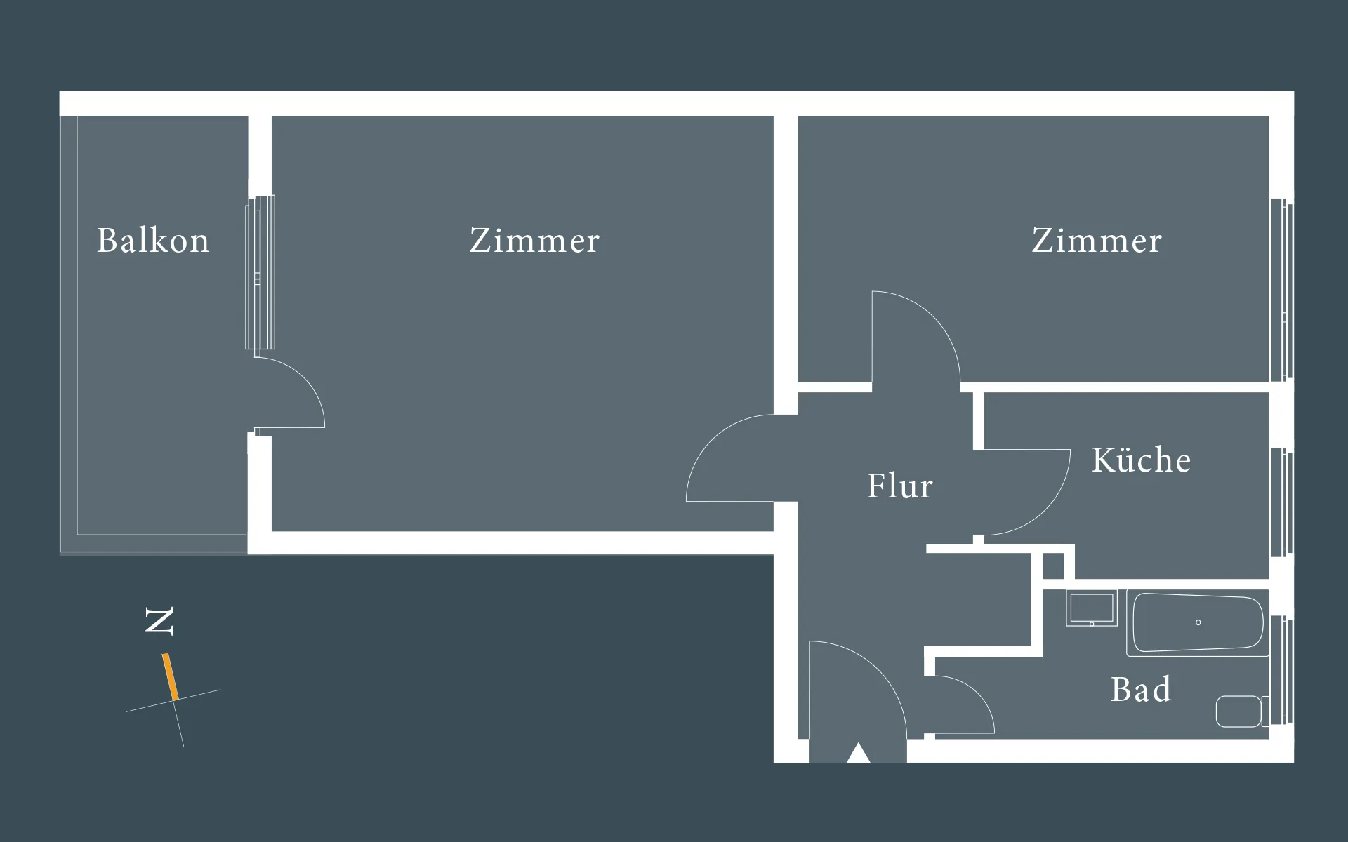 Grundriss WE 28 Kienhorststraße 88 Berlin