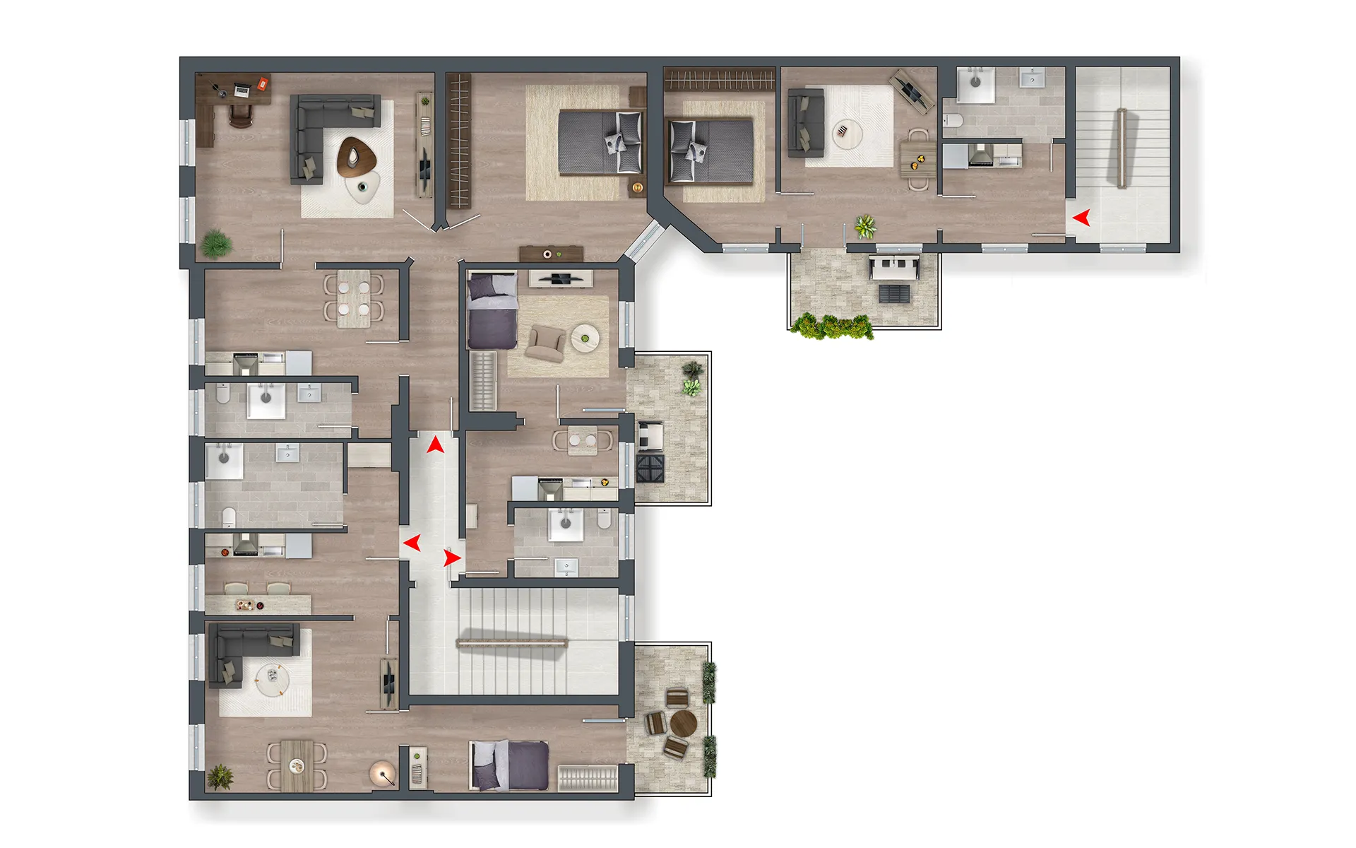 Grundriss 1. Obergeschoss Heidestraße 9 Magdeburg