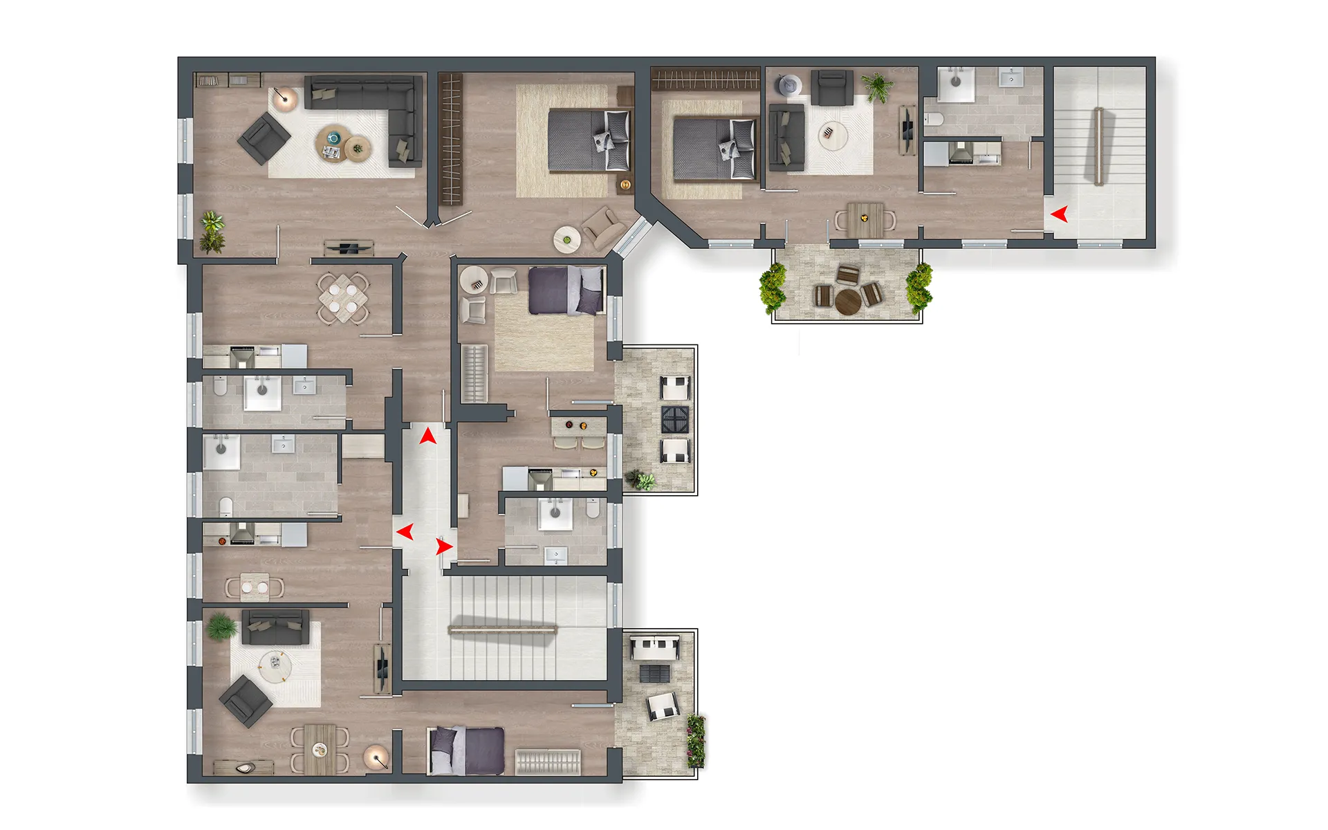 Grundriss 2. Obergeschoss Heidestraße 9 Magdeburg