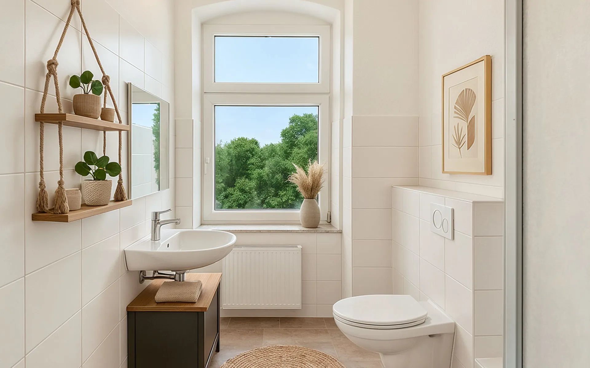 Modernisiertes Badezimmer Heidestraße 9 Magdeburg