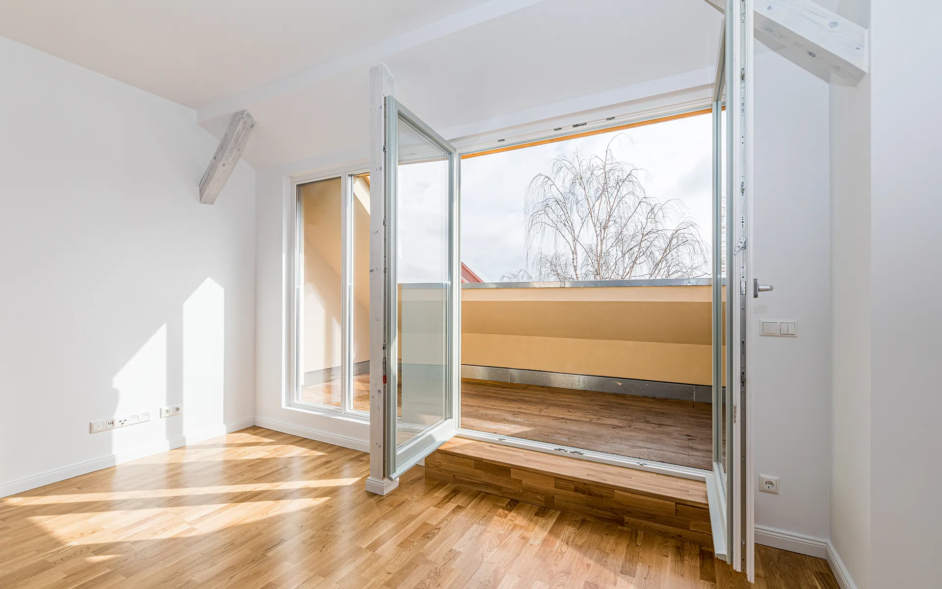 Dachgeschoss nach Sanierung in Leipzig Gorkistraße
